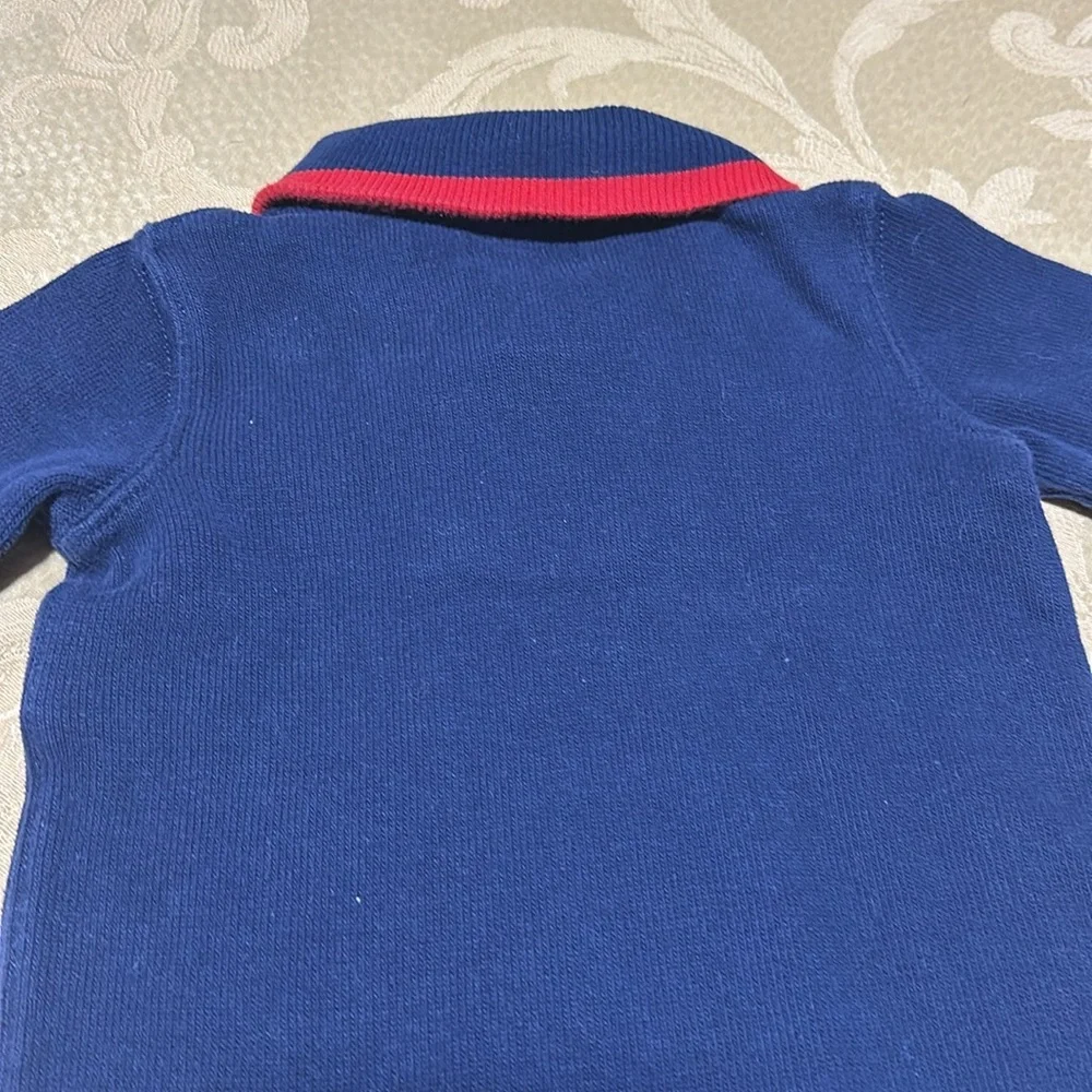 Ralph Lauren 100% Cotton Shawl Collar Footed long sleeve outfit size 9 M